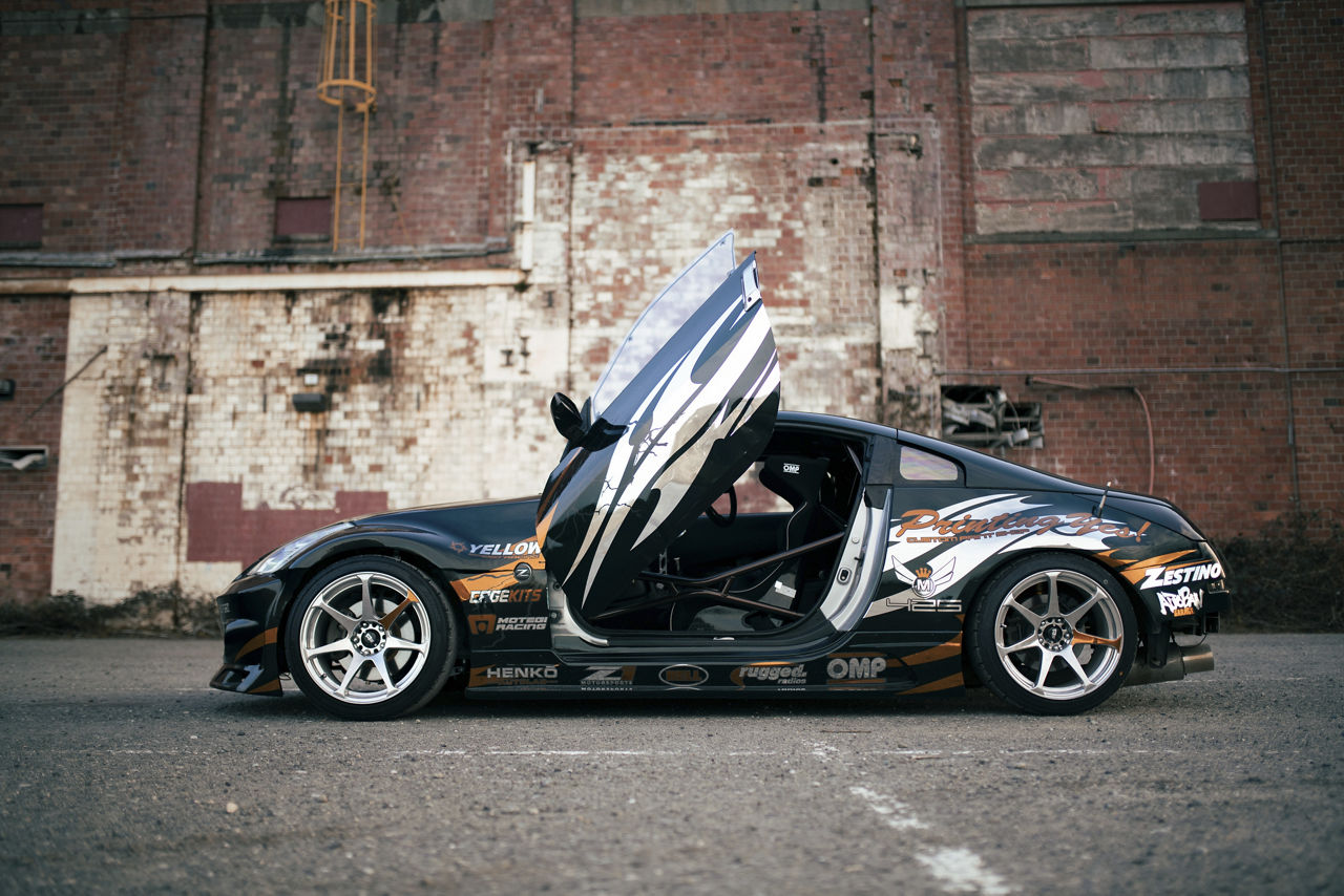 2008 Nissan 350Z - Motegi BATTLE - Polished | Motegi Wheels